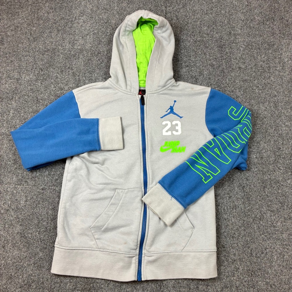 Jordan Jumpman Kids Boys Size Large 12-13 Full Zip Hoodie Sweatshirt